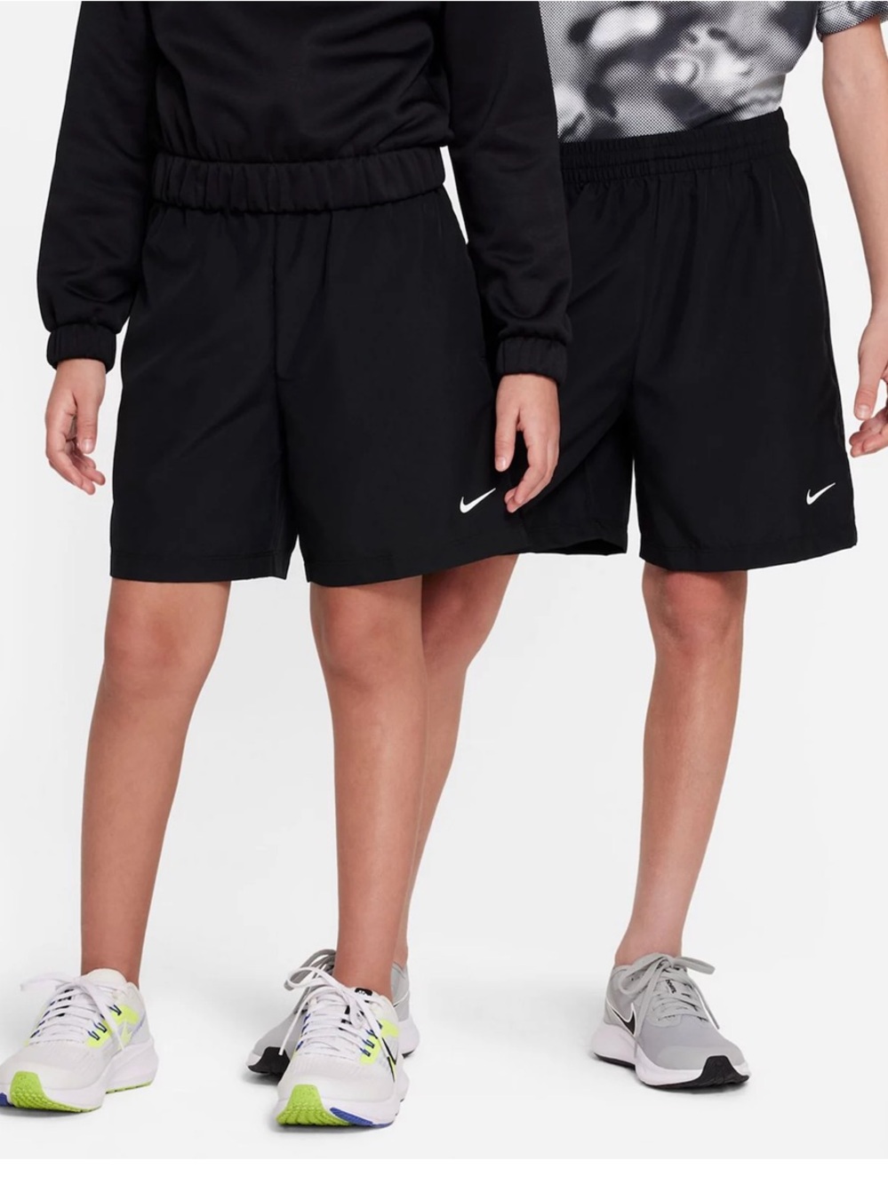 Nike Woven Dri Fit Athletic Training Shorts with White Swoosh